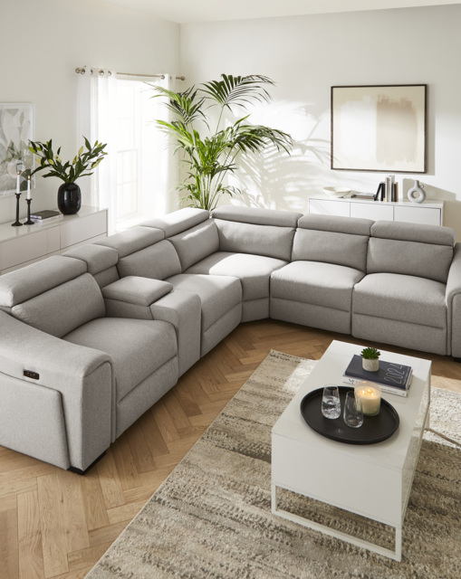Franklin Recliner Corner Grey - JD Williams - image 1