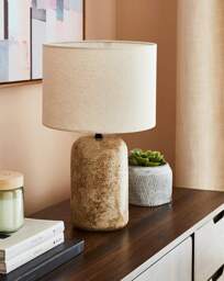 Taylor Textured Table Lamp Natural - JD Williams - thumbnail 3