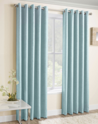 Vogue Light Filtering Eyelet Curtain SKY Blue - Enhanced Living - Size: 229 x 274cm - thumbnail 1