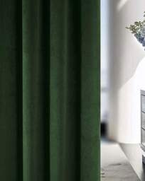 Hampton Velvet Curtain Green - Enhanced Living - Size: 117 x 183cm - thumbnail 2
