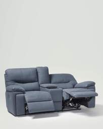 Hindley Power Recliner 2 Seater Sofa Blue - JD Williams - thumbnail 5