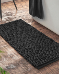 Bianca Aspen Bobble Bathroom Runners Black - Bianca - thumbnail 1