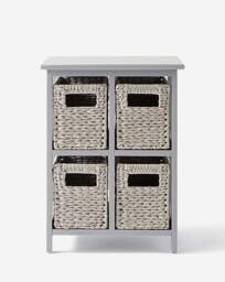 Hyacinth 4 Drawer Square Unit Grey - JD Williams - thumbnail 3