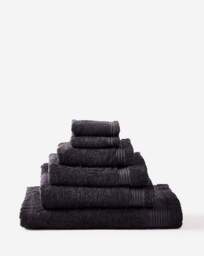 Egyptian Cotton 600gsm Towel Black Black - JD Williams - Size: Pair Face Cloths - thumbnail 3