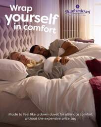 Slumberdown Like Down Duvet 13.5 Tog White - Slumberdown - Size: SINGLE - thumbnail 5