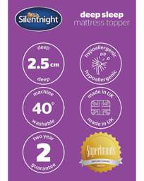 Silentnight Deep Sleep Mattress Topper White - Silentnight - Size: S KING - thumbnail 5