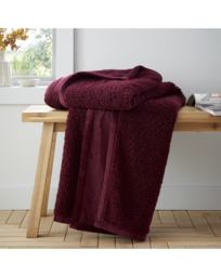 Catherine Lansfield So Soft Boucle Throw Damson - Catherine Lansfield - Size: 130X170