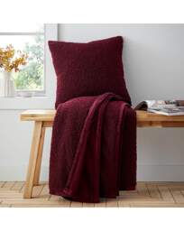 Catherine Lansfield So Soft Boucle Throw Damson - Catherine Lansfield - Size: 130X170 - thumbnail 5