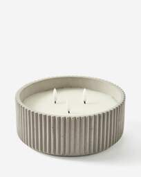 Large LED Textured Candle Cream - JD Williams - thumbnail 2