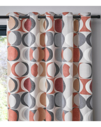 Fusion Sander Eyelet Curtains Spice - Fusion - Size: 117 x 137cm