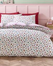 CL Christmas Sweets & Treats Duvet Pink - Catherine Lansfield - Size: SINGLE - thumbnail 2