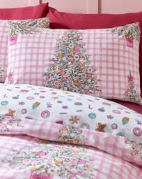CL Christmas Sweets & Treats Duvet Pink - Catherine Lansfield - Size: SINGLE - thumbnail 3