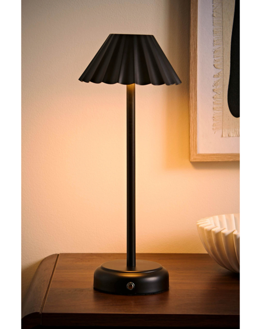 Avery Black Rechargeable Table Lamp Black - ValueLights - image 1