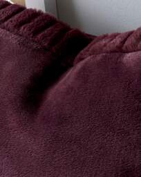 Velvet Faux Fur Cosy Cushion Plum - Catherine Lansfield - Size: 55X55CM - thumbnail 4