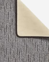 Stripe Washable Runner & Doormat Set Grey - Homemaker - Size: 57X180 - thumbnail 3