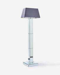 Joanna Hope Mia Mirrored Floor Lamp Silver - Joanna Hope - thumbnail 3
