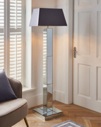 Joanna Hope Mia Mirrored Floor Lamp Silver - Joanna Hope - thumbnail 1
