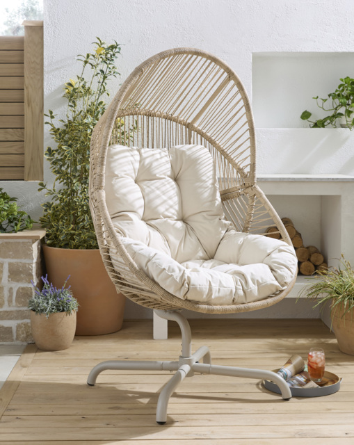 Vienna Open Weave Egg Chair Natural - JD Williams - image 1