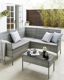 Corfu Corner Sofa Set Grey - thumbnail 1