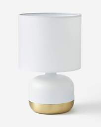 White and Gold Touch Table Lamp White - Searchlight - thumbnail 3