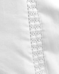 Bianca Oxford Lace Trim Duvet Cover Set White - Bianca - Size: DOUBLE - thumbnail 4