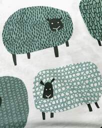 Fusion Dotty Sheep Duvet Cover Set Duck EGG - Fusion - Size: KING - thumbnail 4
