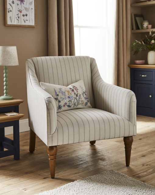 Julipa Everly Stripe Accent Chair Natural - Julipa - image 1