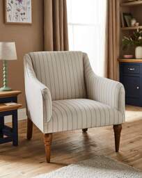 Julipa Everly Stripe Accent Chair Natural - Julipa - thumbnail 3
