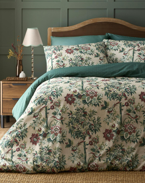 D & D Otillie Tapestry Duvet Cover Set Natural - Dreams & Drapes - Size: SINGLE - image 1