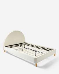Ayda Velvet Bed & Layer Memory Mattress Natural - JD Williams - Size: SINGLE - thumbnail 3