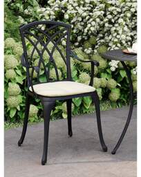 Charles Bentley Cast Alu Bistro Set Black - Charles Bentley - thumbnail 2