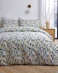 Merry Berries Duvet Cover Set White/Green - JD Williams - Size: DOUBLE - thumbnail 4