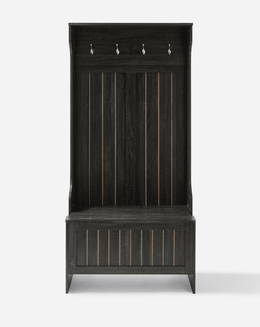 Kingston Hallway Storage Unit Grey/Oak Effect - At Home Collection - image 1