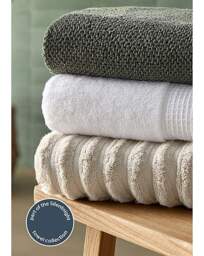 Silentnight Ribbed Cotton Towel Packs Grey - Silentnight - Size: 2 HAND - thumbnail 2