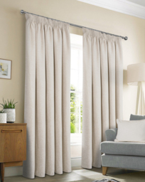 Sundour Washington Pencil Pleat Curtains Natural - Size: 229 x 183cm - thumbnail 1