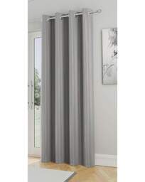 Supersoft Eyelet Curtains Grey - Enhanced Living - Size: 167 x 137cm - thumbnail 3