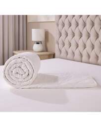 Downland Ultra Light 3 Tog Summer Duvet White - Size: KING - thumbnail 5