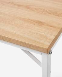 Mason Compact Dining Set with 2 Benches White/Oak - JD Williams - thumbnail 3