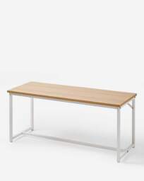 Mason Compact Dining Set with 2 Benches White/Oak - JD Williams - thumbnail 2