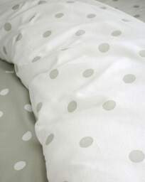 CL Brushed Polka Dot Duvet Set GRN Green - Catherine Lansfield - Size: SINGLE - thumbnail 5