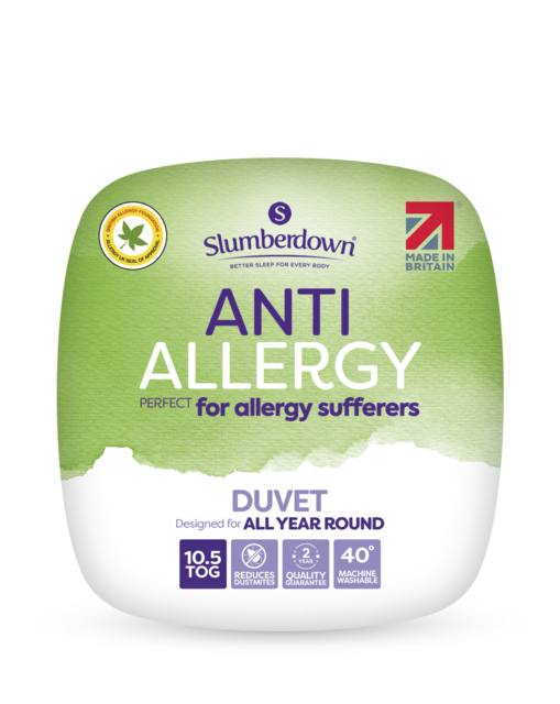 Slumberdown Anti Allergy 10.5 Tog Duvet White - Slumberdown - Size: SINGLE - image 1