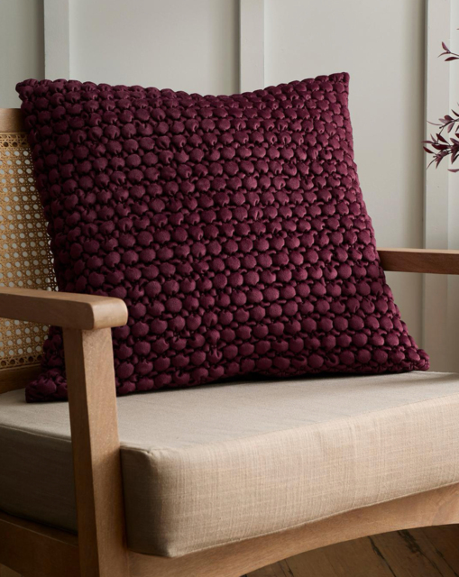 Appletree Bobble Filled Cushion Berry - Appletree - Size: 55X55CM - image 1