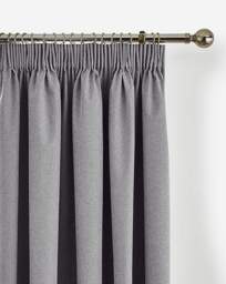 Dallas Blackout Thermal Curtains Grey - Enhanced Living - Size: 167 x 137cm - thumbnail 2