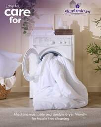 Slumberdown Duvet+2 Cosy Nights Pillows White - Slumberdown - Size: SINGLE - thumbnail 3