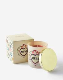 Mum Folk Heart French Tulip Candle - Something Different - thumbnail 2