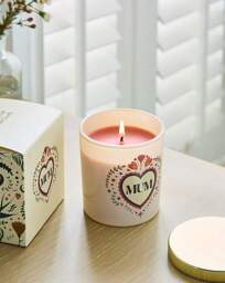 Mum Folk Heart French Tulip Candle - Something Different - thumbnail 1