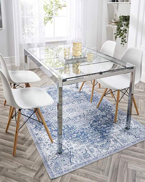 Garda Washable Easy-Care Rug Blue - Origins - Size: 160X230 - image 1