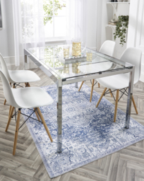 Garda Washable Easy-Care Rug Blue - Origins - Size: 160X230