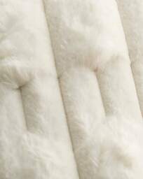 Bianca Carved Faux Fur Throw Cream - Bianca - Size: 150X200 - thumbnail 3