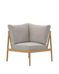 Charles Bentley Rope Weave Corner Set Pale Grey - Charles Bentley - thumbnail 4
